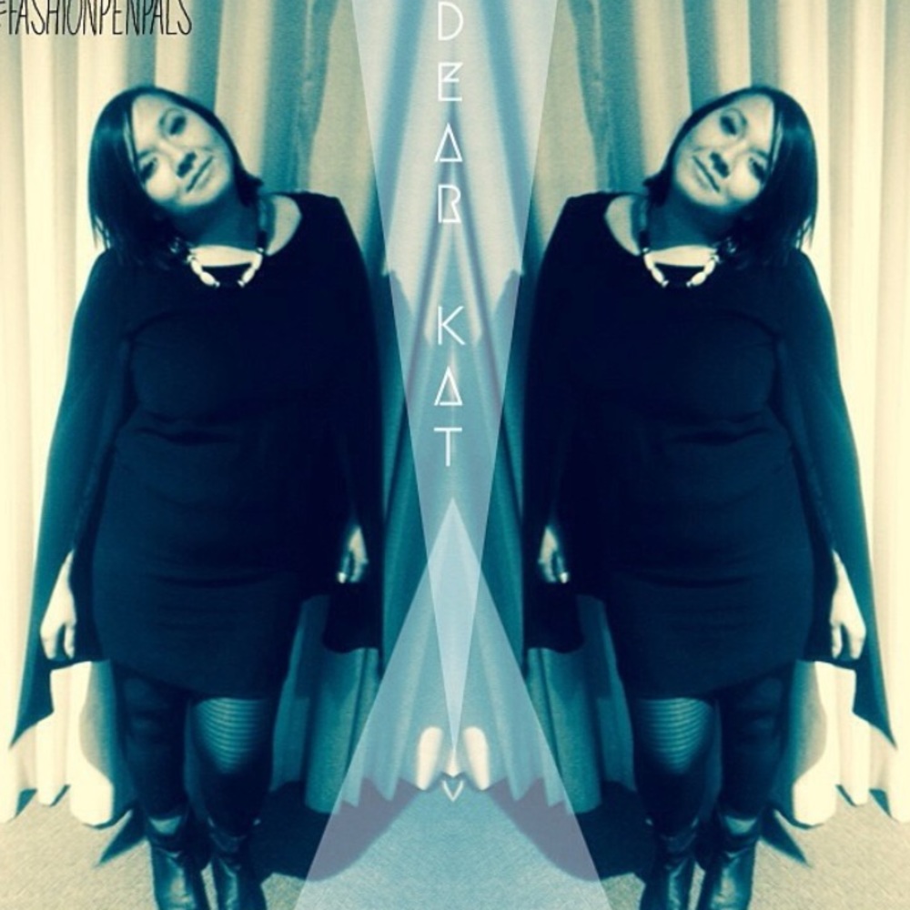 Eliza j mini cape dress
